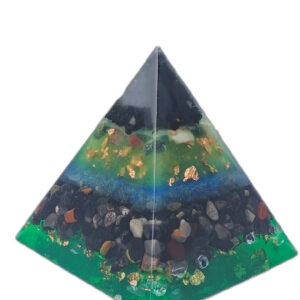 Black Onyx Orgonite Pyramid 5cm