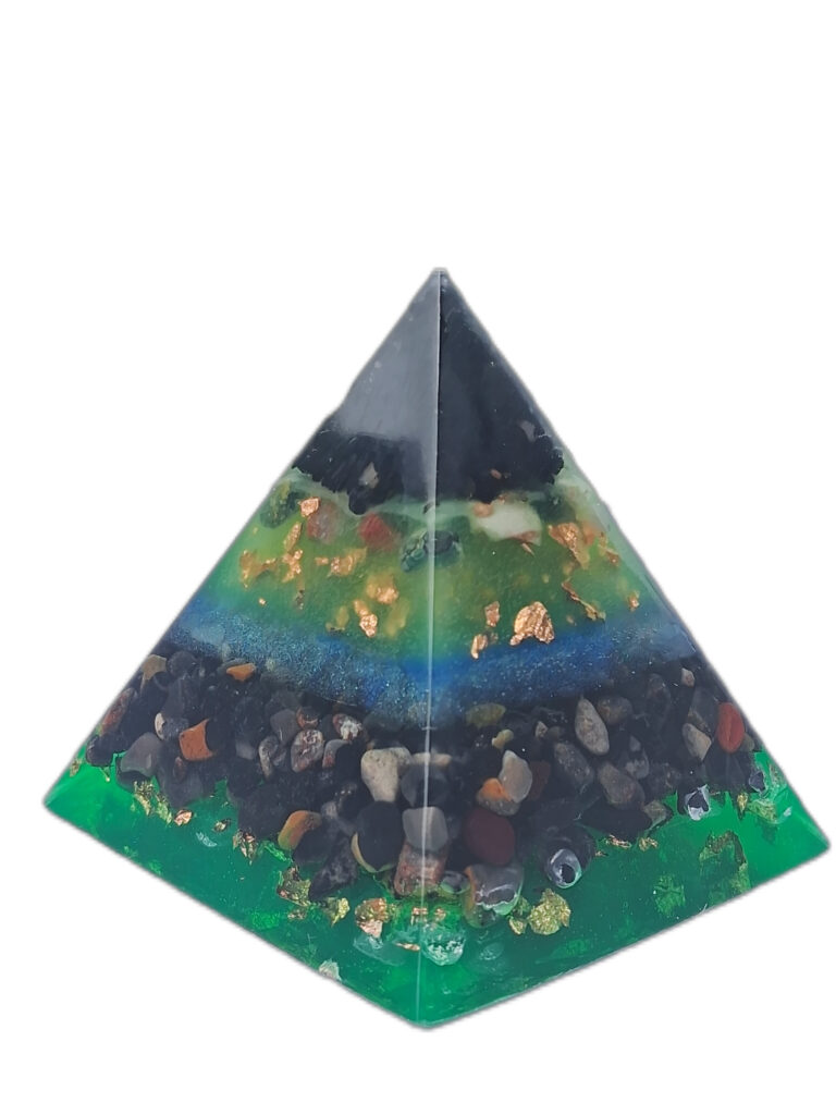 Black Onyx Orgonite Pyramid