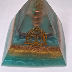Ocean Spirit Orgonite Pyramid 9cm
