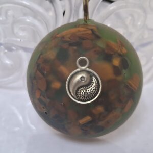 Tiger Eye Yin Yang Orgonite Pendant